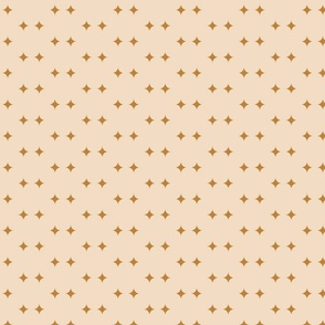 Twin Geometric sparkle pattern - pastel peach and mustard yellow // Small scale
