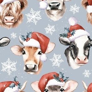 Small Scale / Christmas Cows / Silver 