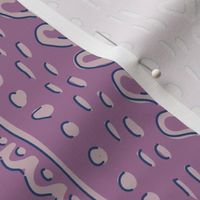 MEDIUM Eyelet pattern - Lavender on Purple