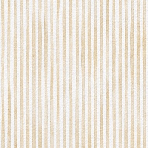 watercolor beige stripe - honey color - botanical beige  stripe wallpaper