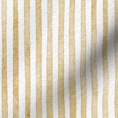 watercolor mustard stripe - mustard color - botanical mustard stripe wallpaper