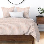 watercolor salmon stripe - peach color - botanical peach salmon stripe wallpaper