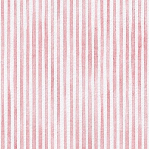 watercolor pink stripe - watermelon color - botanical watermelon pink stripe wallpaper