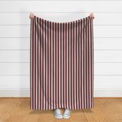 MVDL - Mauve and Persian Plum Brown Stripes - 1-inch wide