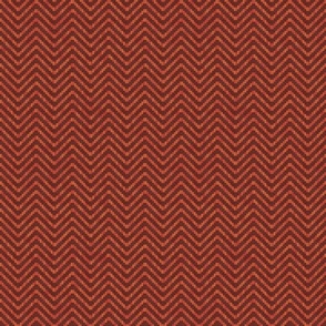 Chevron Texture - Rusty Red / Medium