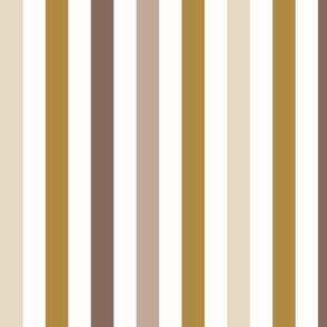 Chocolate and coffee big stripes - WALLPAPER