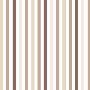 Small coffee tone stripes - WALLPAPER