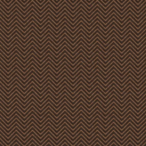 Chevron Texture - Dark Academia - Vintage Brown / Medium