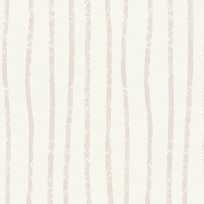 Textured Dusty Lilac Stripes - Large | Hand Drawn 