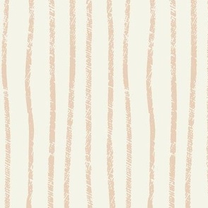 Textured Dusty Pink Stripes - Large | Hand Drawn 