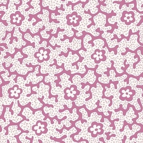 Coral Floral Dotted Mauve