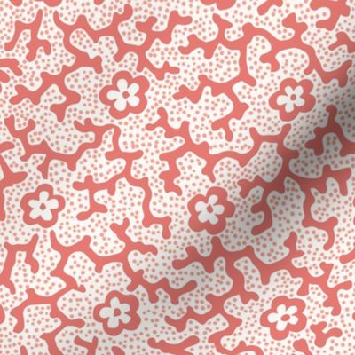 Coral Floral Dotted Nantucket Red