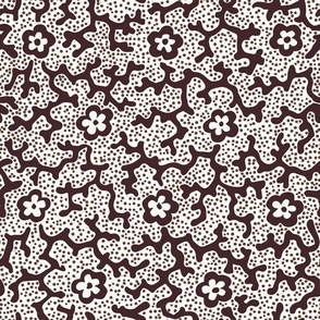 Coral Floral Dotted Chocolate
