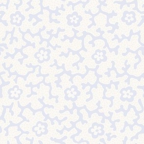 Coral Floral Dotted Snowdrop