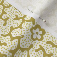 Coral Floral Dotted Ochre