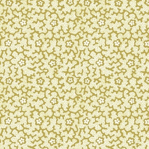 Coral Floral Dotted Ochre