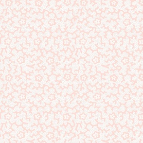 Coral Floral Dotted Shell