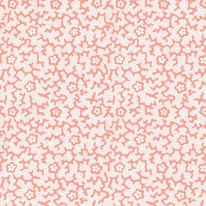 Coral Floral Dotted Pumpkin