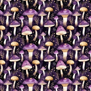 Black and Purple Magic Mushroom 
