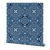 Quatrefoil 1 indigo