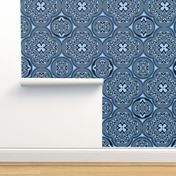 Quatrefoil 1 indigo