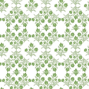 Grandmillennial Lime Green and White large