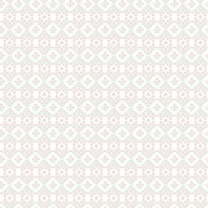 Grandmillennial Pastel Pink and Green on White small
