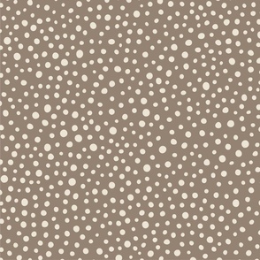 french country dots on beige