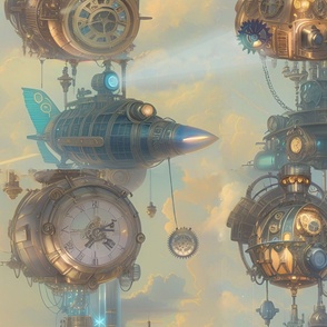 steampunk, gears, mechanisms,