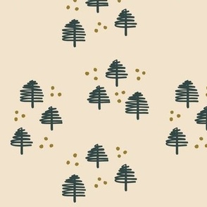 Scattered Trees - Ivory 6in