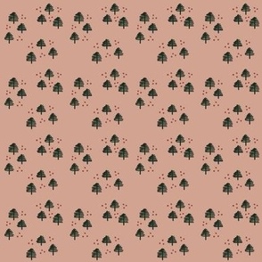 Scattered Trees - Pink 2in