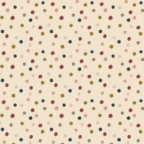 Scattered Dots - Ivory 2in