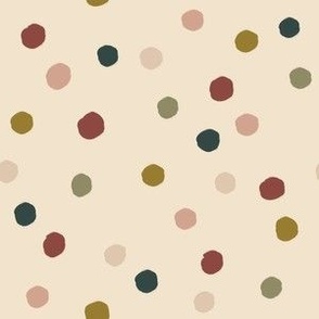Scattered Dots - Ivory 6in