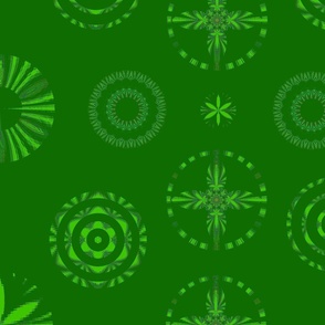 (XL) Green & Green_Winter Holiday Christmas Bauble Design