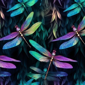 Essense of Iridescense Night Fairy Dragonflies