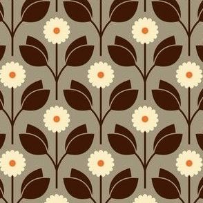 2879 C Small - retro daisies / chamomiles