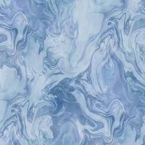 Cool blue marbling Number 1