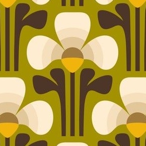 2881 C Medium - retro clover leaves