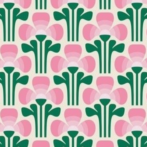 2881 E Small - retro clover leaves