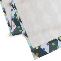 Party Chevron confetti light blue grey colorful joyful - large