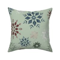 Snowflakes light green (XM23-14)