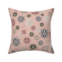 Snowflakes pink/Small (XM23-21)