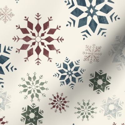 Snowflakes ecru/Small (XM23-19)