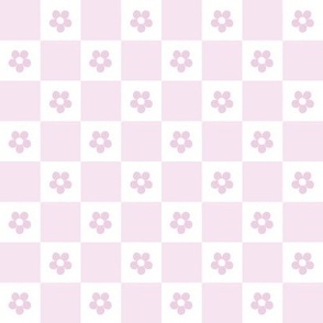 Daisy Checkerboard in purple 2 inch