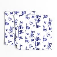 Demonology Toile blue