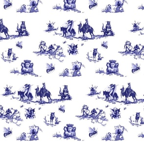 Demonology Toile blue