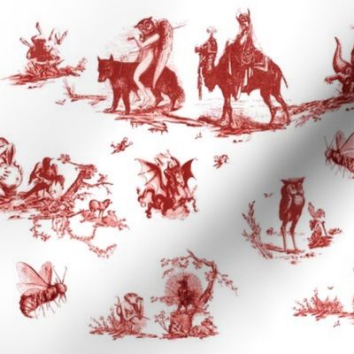 Demonology toile red