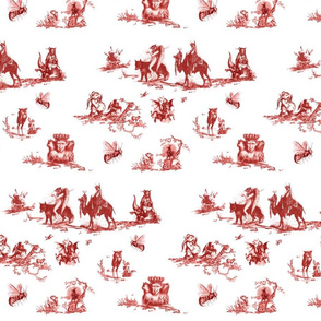 Demonology toile red