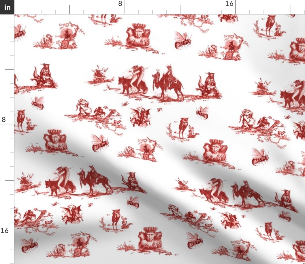 Demonology toile red