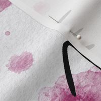 cat - ellie cat peony - watercolor drops cat - cute cat fabric and wallpaper